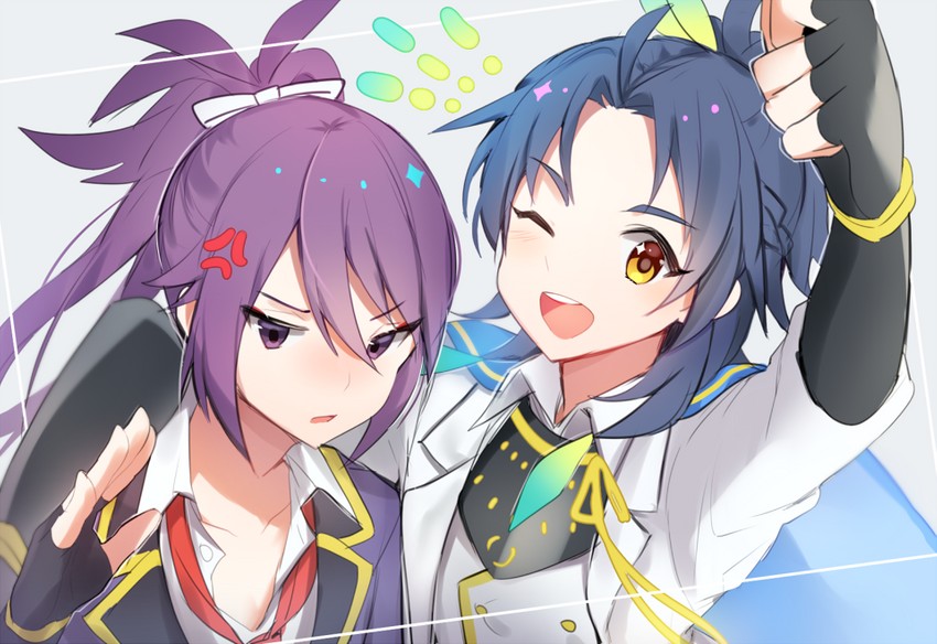 taikogane sadamune and fudou yukimitsu (touken ranbu) drawn by yuhi_(hssh_6)