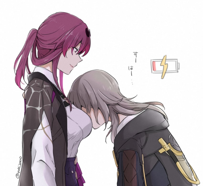 trailblazer, stelle, and kafka (honkai and 1 more) drawn by yuuhi_(arcadia)