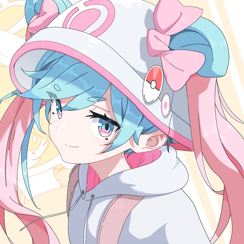 hatsune miku (pokemon and 3 more) drawn by nes_i7