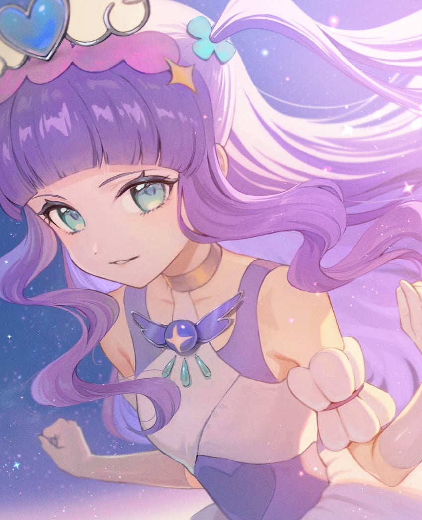 ellee-chan and cure majesty (precure and 1 more) drawn by yuzu_sato