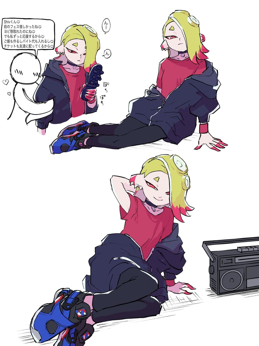 shiver (splatoon and 1 more) drawn by jounetsu_(jonetunoaoitako)