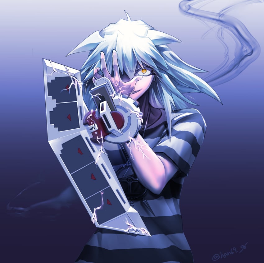 yami bakura (yu-gi-oh! and 1 more) drawn by bantian96