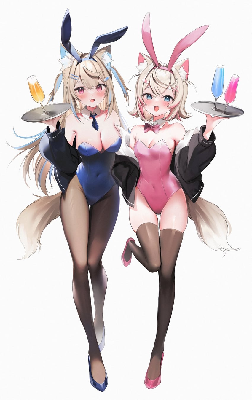 fuwawa abyssgard and mococo abyssgard (hololive and 1 more) drawn by maru_ccy