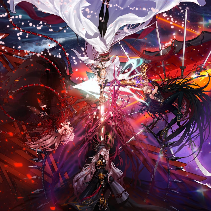 female slayer, sword master, demon slayer, dark templar, and vagabond (dungeon and fighter) drawn by ven0305