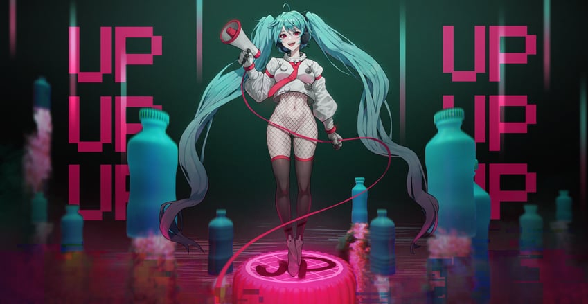hatsune miku (vocaloid) drawn by matmaj