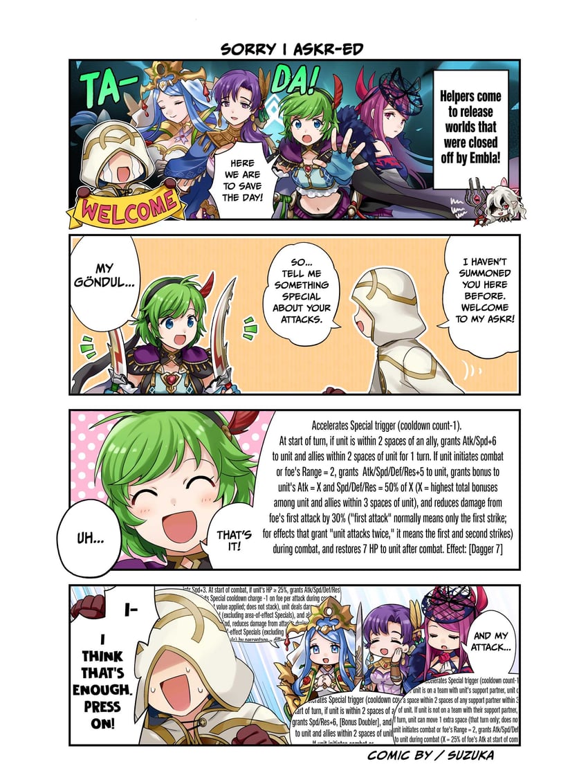 kiran, ivy, lumera, embla, juno, and 1 more (fire emblem and 4 more)