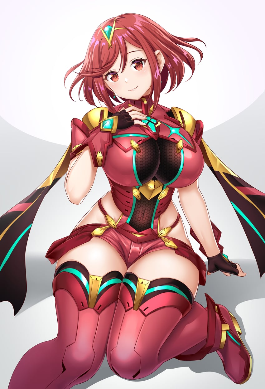 pyra (xenoblade chronicles and 1 more) drawn by agira