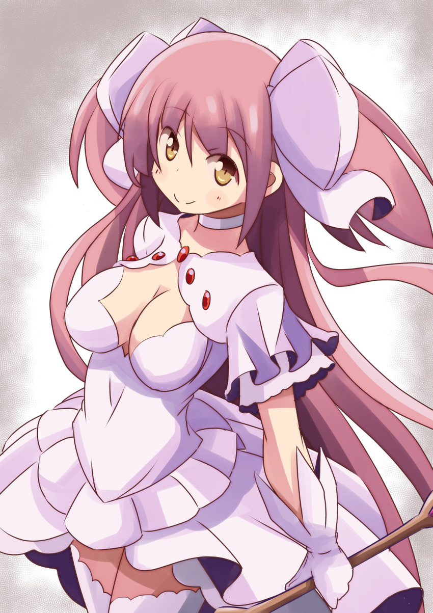 kaname madoka and ultimate madoka (mahou shoujo madoka magica) drawn by naruse_mai