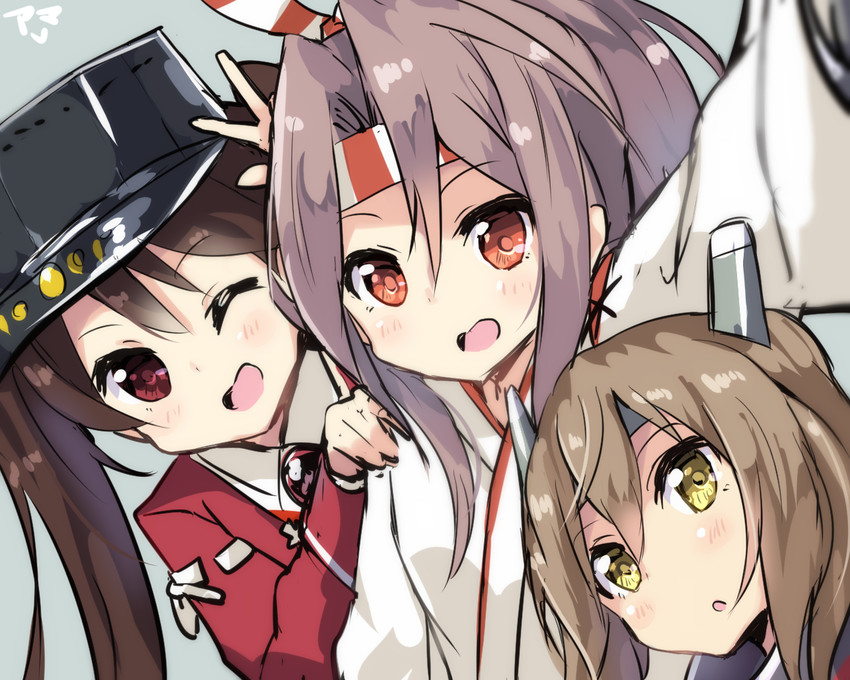 ryuujou, zuihou, and taihou (kantai collection) drawn by amano_kouki