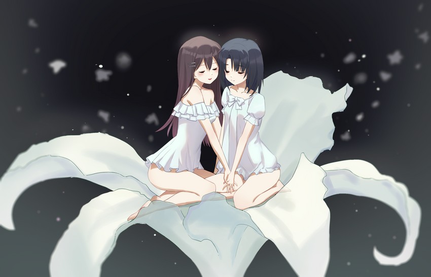 adachi sakura and shimamura hougetsu (adachi to shimamura) drawn by naga_naga