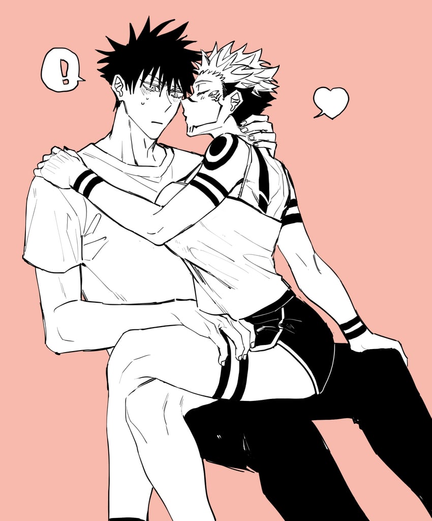 fushiguro megumi and ryoumen sukuna (jujutsu kaisen) drawn by azukiharuta_ju