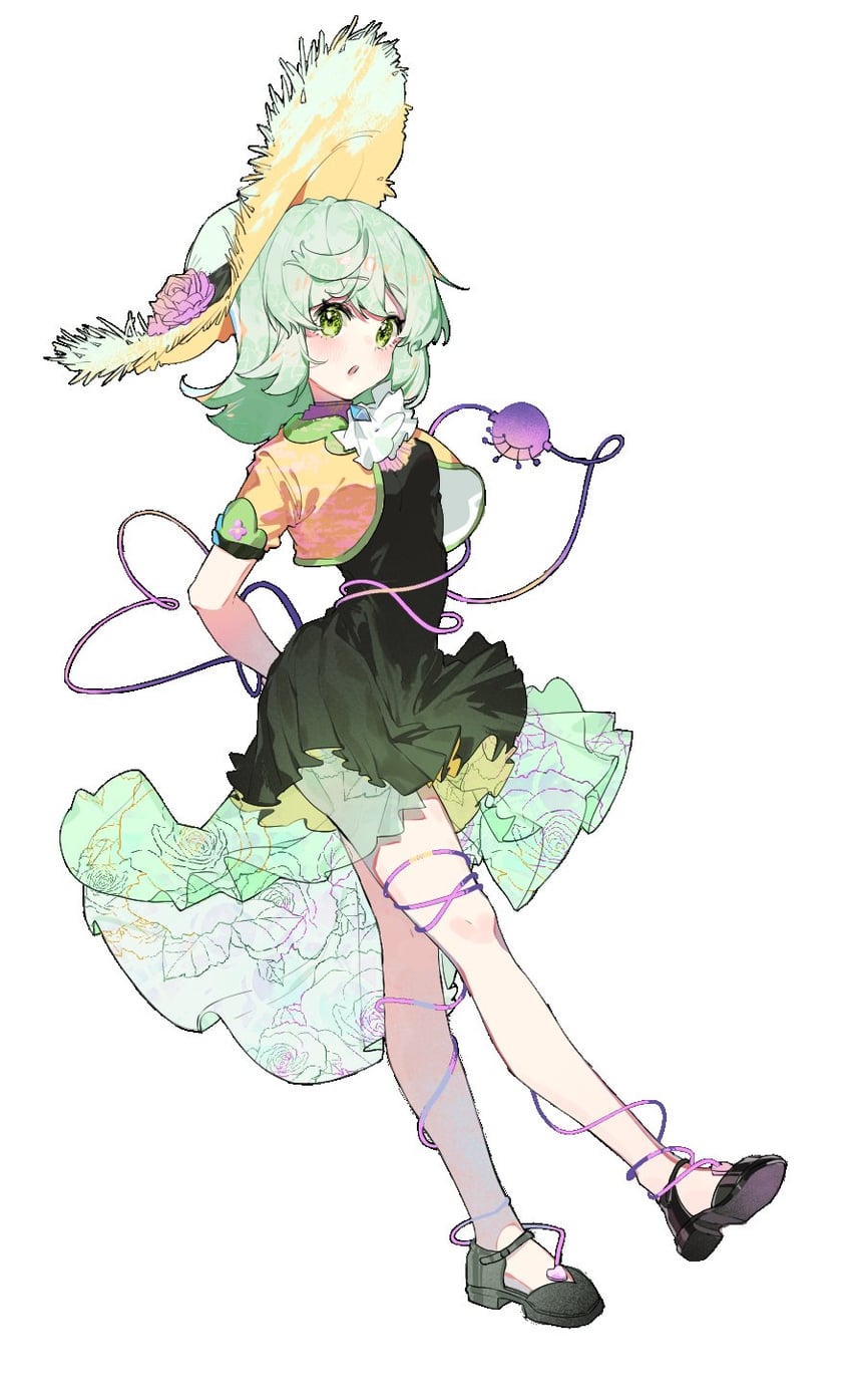 komeiji koishi (touhou and 1 more) drawn by xuezai