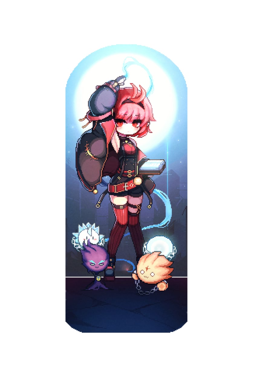 female mage, summoner, and eclipse (dungeon and fighter) drawn by hwaryeok
