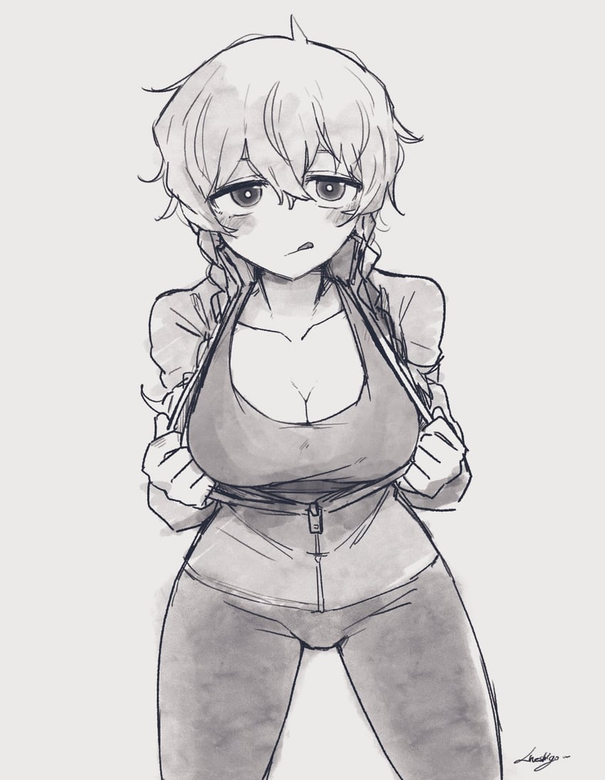 amane suzuha (steins;gate and 1 more) drawn by cheshigom