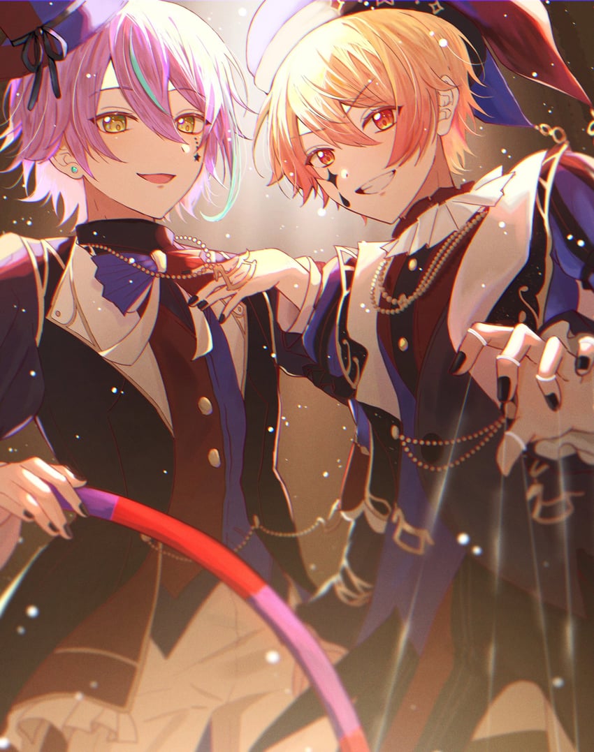 tenma tsukasa and kamishiro rui (project sekai) drawn by ebimayo04060