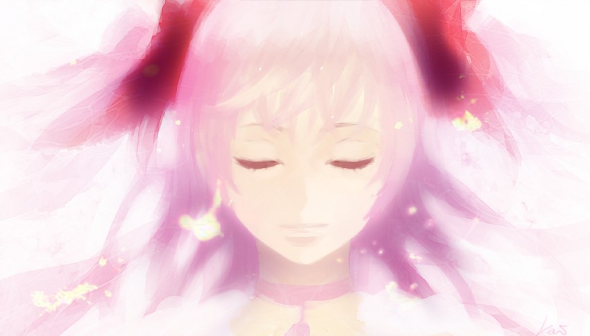 kaname madoka and ultimate madoka (mahou shoujo madoka magica) drawn by kai_(pixiv93444)