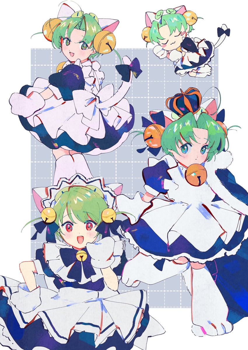 dejiko and broccodess (di gi charat and 1 more) drawn by jamu_(yakinikuoi4)