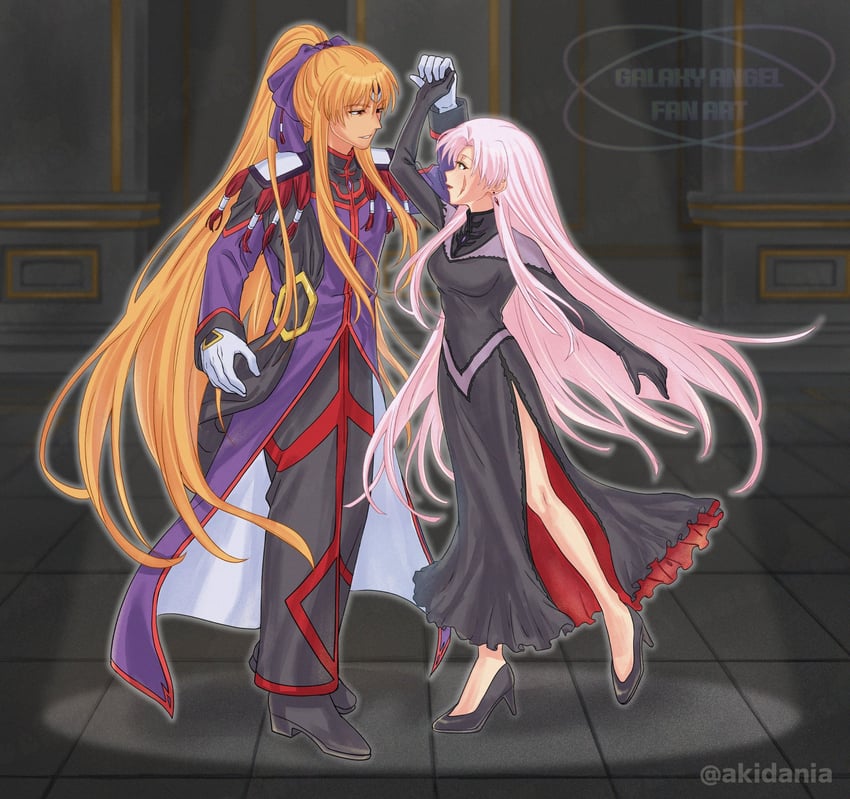 eonia transbaal and sherry bristol (galaxy angel) drawn by kitaru
