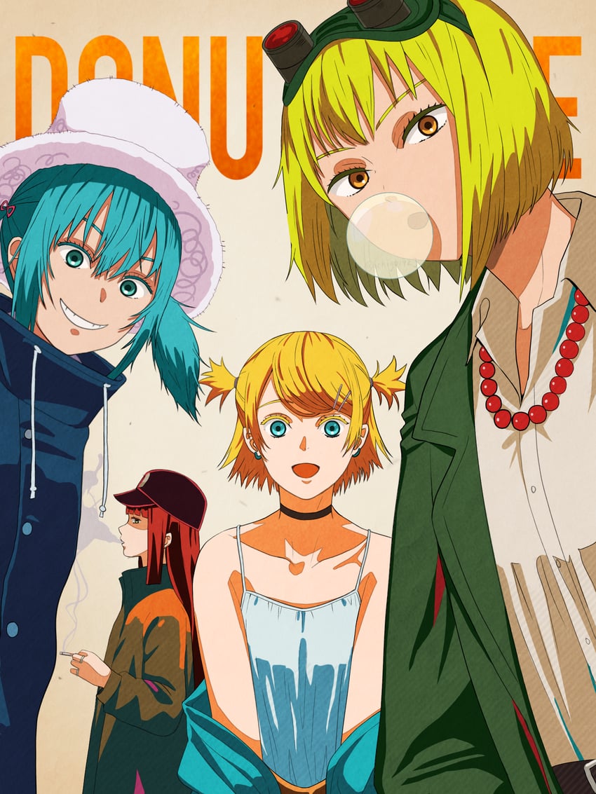 hatsune miku, kagamine rin, megurine luka, and gumi (vocaloid and 1 more) drawn by ichigo_daifuku_(ichigo1923)
