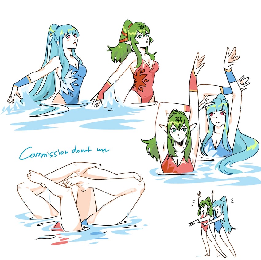 tiki and ninian (fire emblem and 3 more) drawn by eili_enie