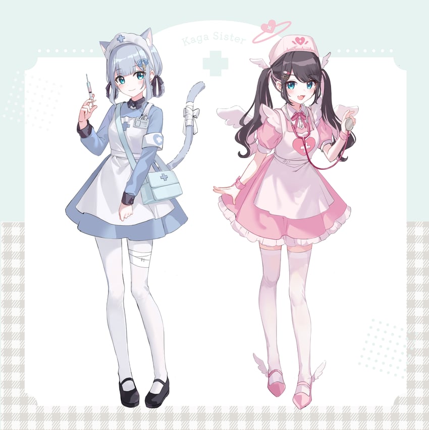 kaga sumire and kaga nazuna (vspo! and 1 more) drawn by touri_tarou_(misconception)