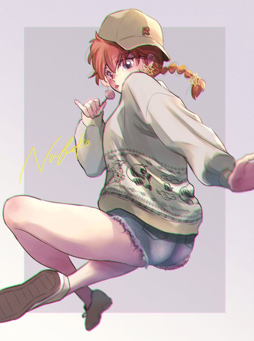 ranma-chan and saotome genma (ranma 1/2) drawn by nabeko_(be_yan3)