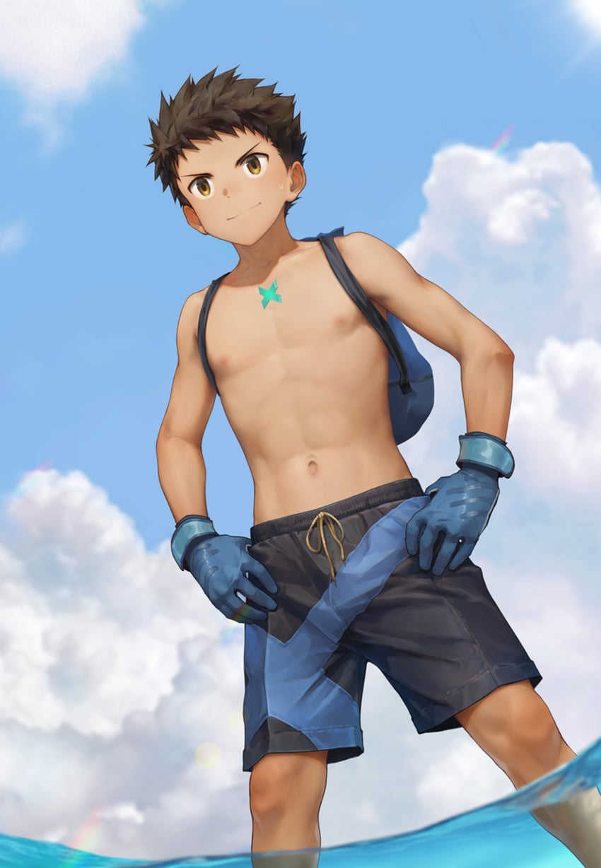 rex (xenoblade chronicles and 1 more) drawn by beitemian