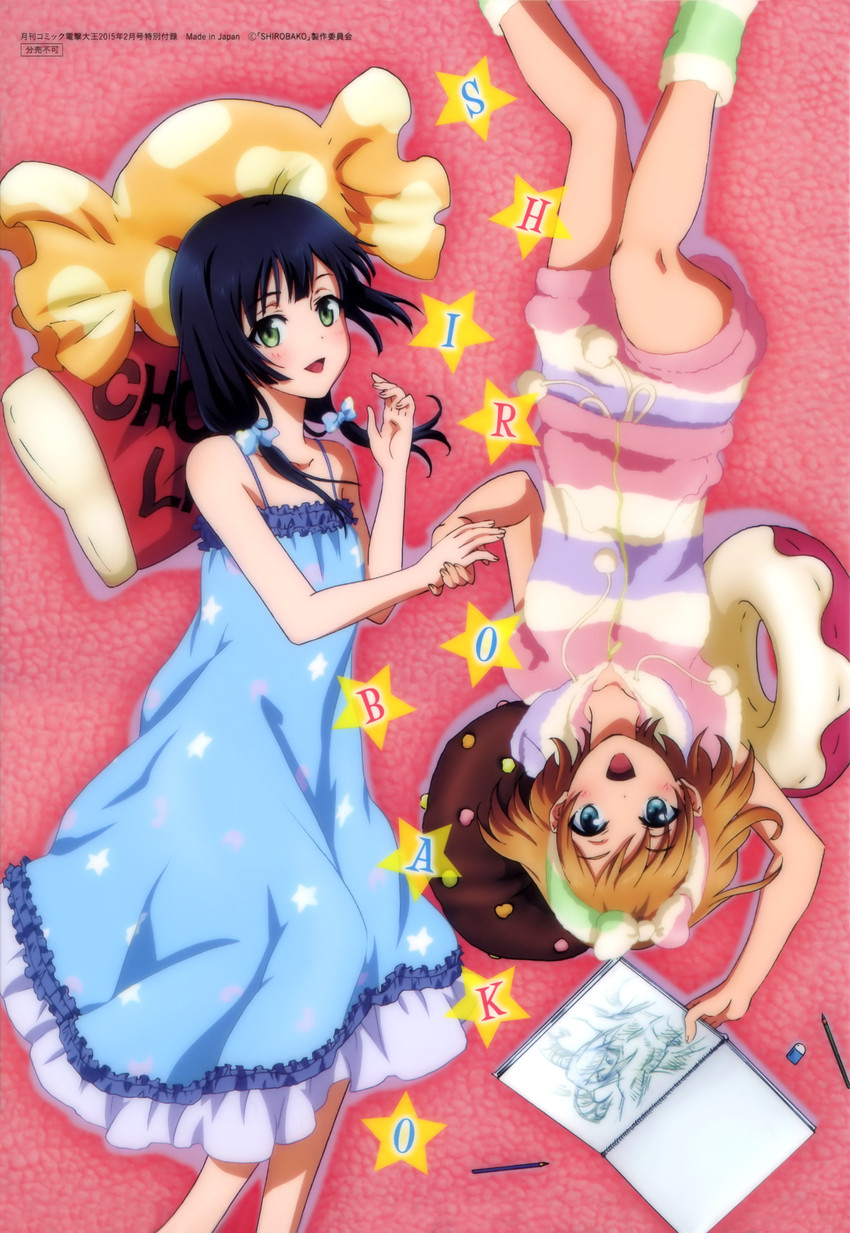 miyamori aoi and yasuhara ema (shirobako) drawn by satou_youko