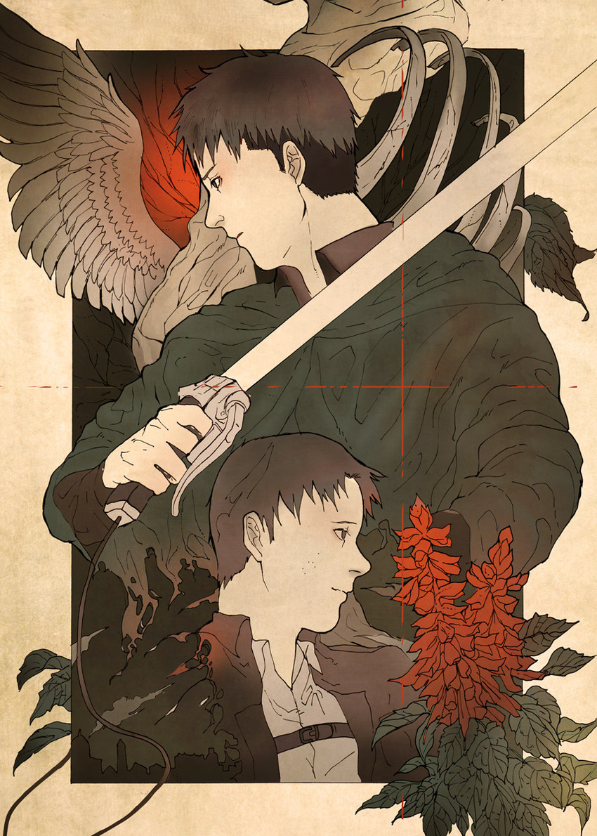 jean kirstein and marco bott (shingeki no kyojin) drawn by rott_ur