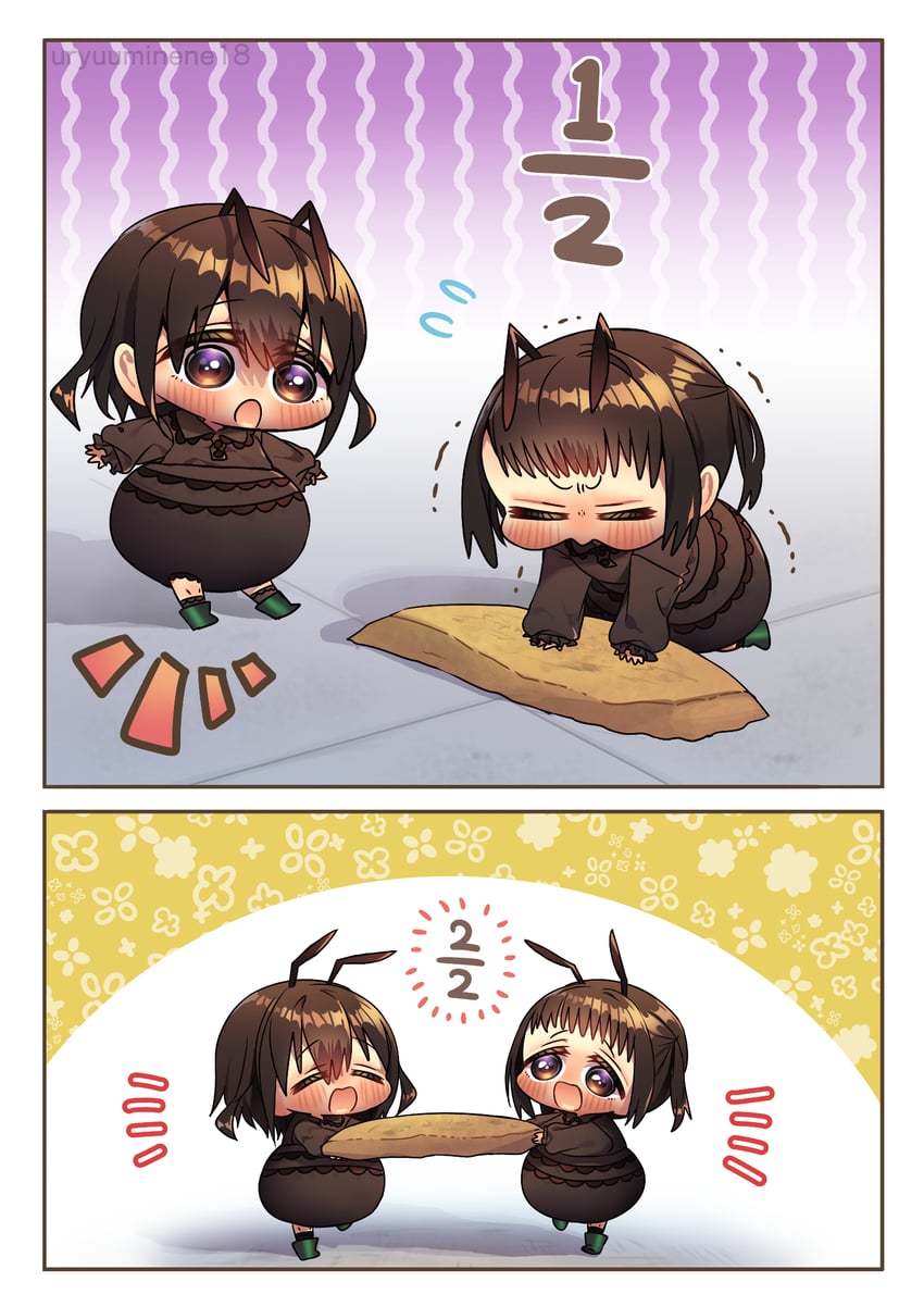 main ant girl (original and 1 more) drawn by harumina_mau