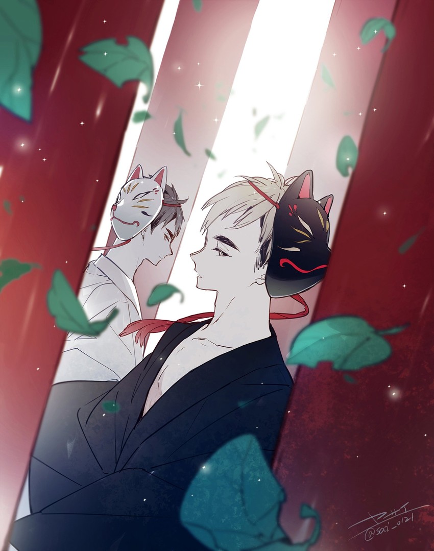 miya atsumu and miya osamu (haikyuu!!) drawn by yasai_(getsu)
