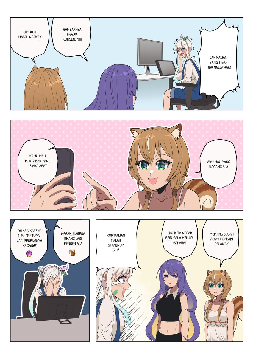 moona hoshinova, ayunda risu, and airani iofifteen (hololive and 1 more) drawn by kuritikamu