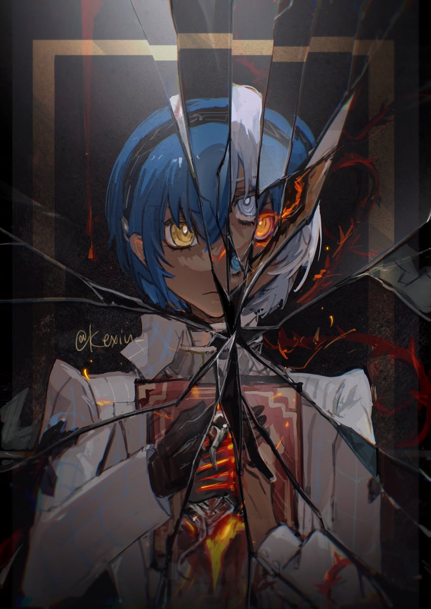 protagonist and the prince (metaphor: refantazio) drawn by kexiu