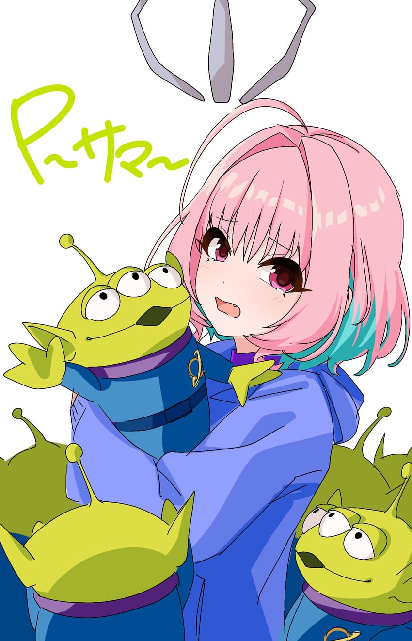 yumemi riamu and alien (idolmaster and 3 more) drawn by kakki_(kackie)