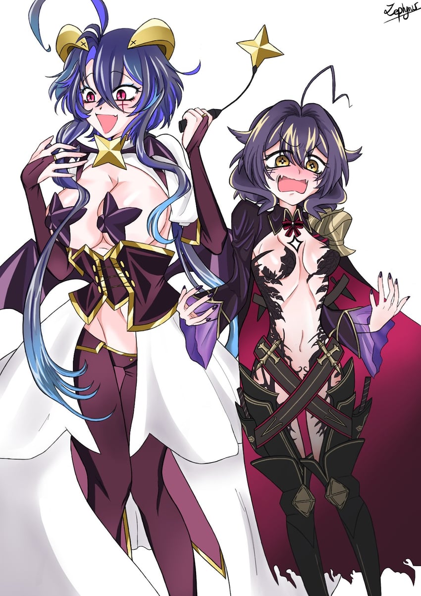 hiiragi utena, magia baiser, and foch (azur lane and 1 more) drawn by zephyhime