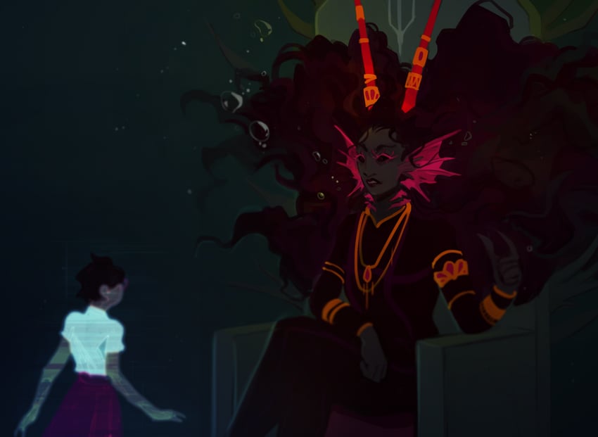 jane crocker and the condesce (homestuck) drawn by centercharter