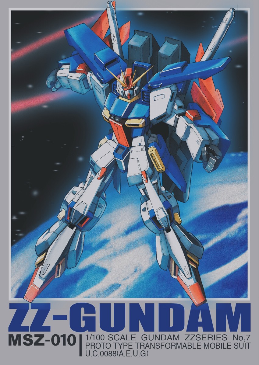 zz gundam (gundam and 1 more) drawn by sunflower_(tomodog422)