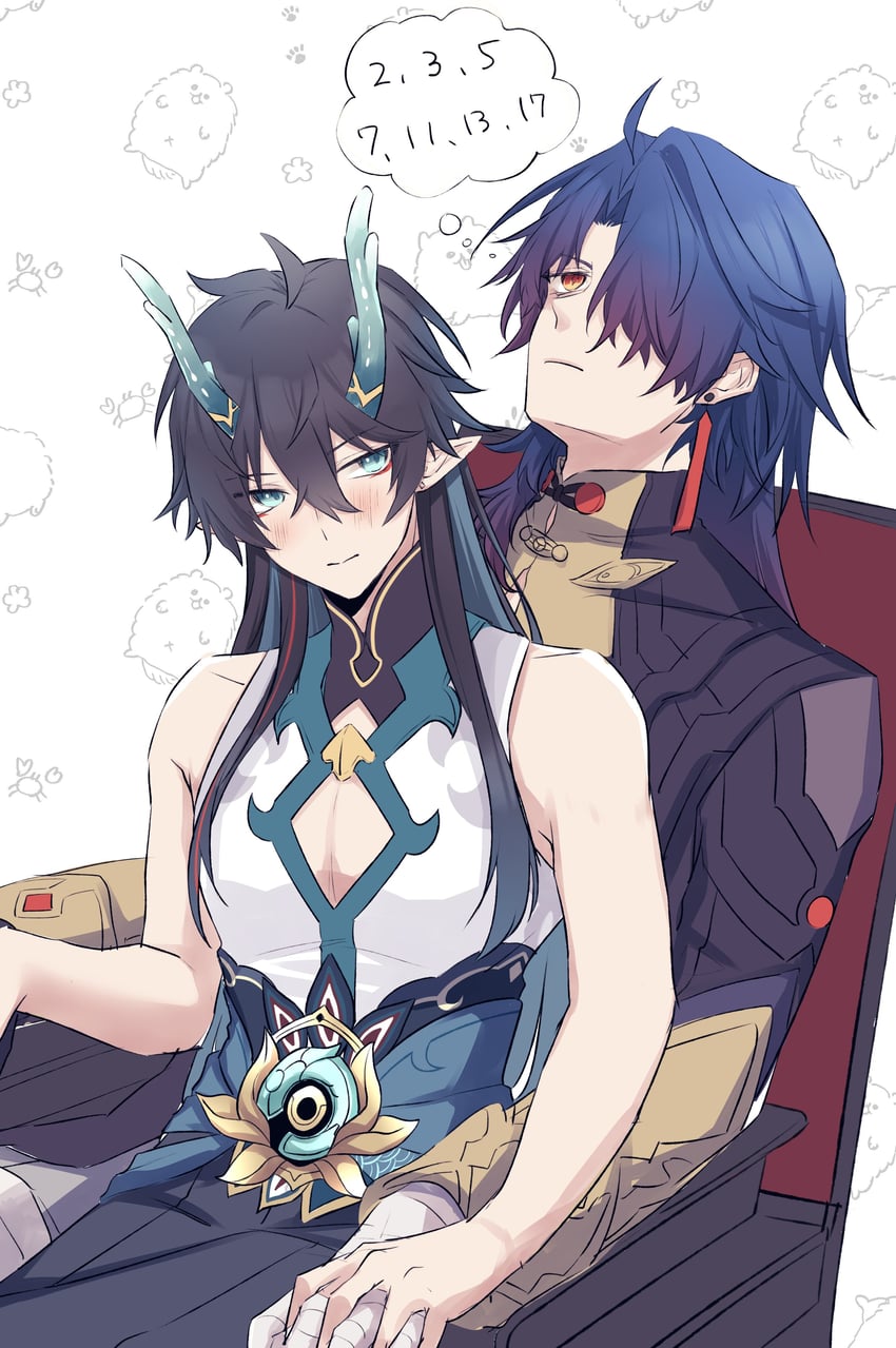 dan heng and blade (honkai and 1 more) drawn by go_ya_o