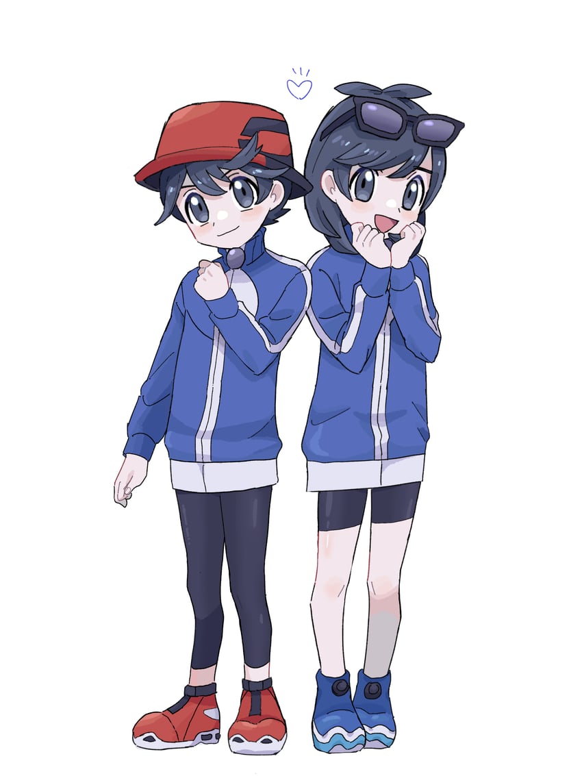 elio and calem (pokemon and 3 more) drawn by sana_(37pisana)