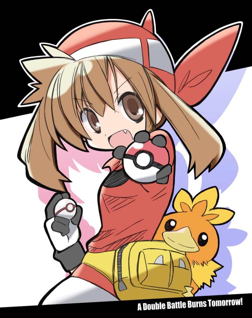 may and torchic (pokemon and 1 more) drawn by rascal_(feuille)
