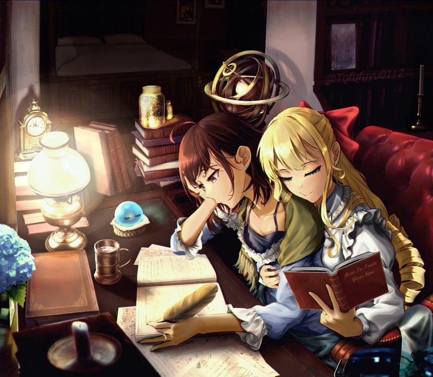 claire francois, rae taylor, and ralaire (watashi no oshi wa akuyaku reijou) drawn by tofufuyu0112
