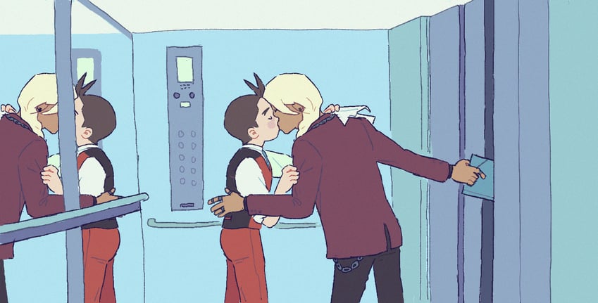 apollo justice and klavier gavin (ace attorney) drawn by margauxcazal