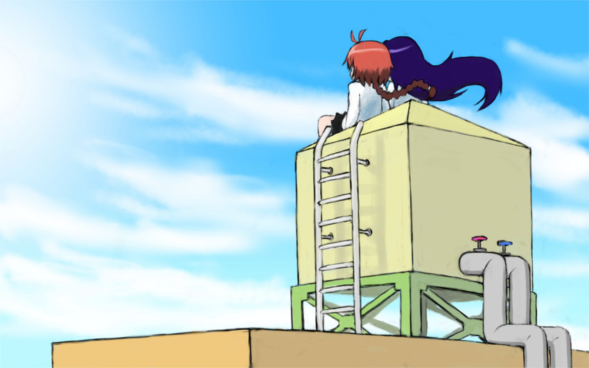 goshiki agiri and unused character (kill me baby) drawn by koshi_(tekunomegane)