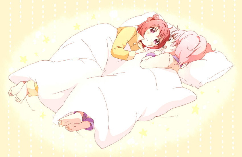 akaza akari and yoshikawa chinatsu (yuruyuri) drawn by namori