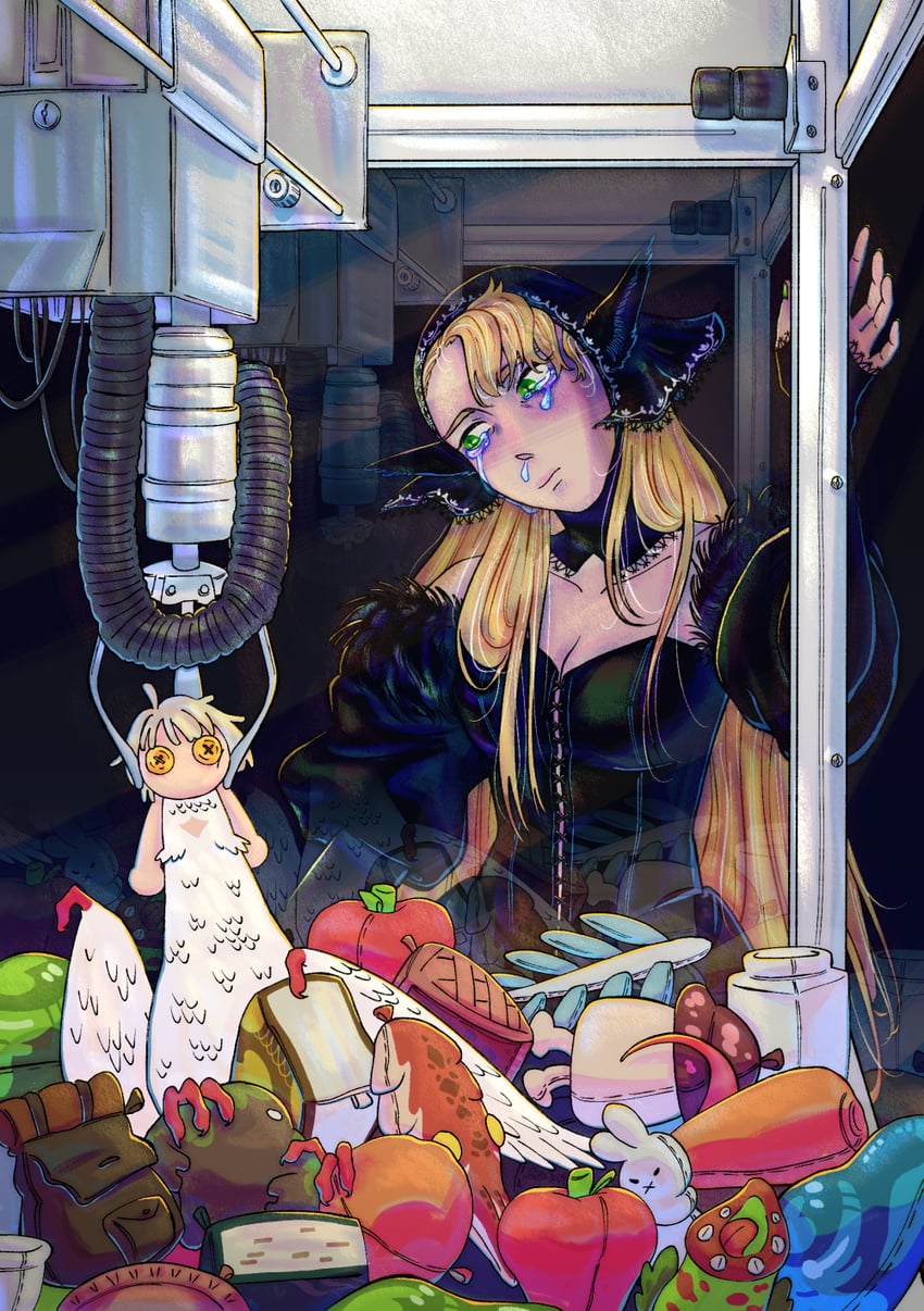 marcille donato and falin touden (dungeon meshi) drawn by illaneo