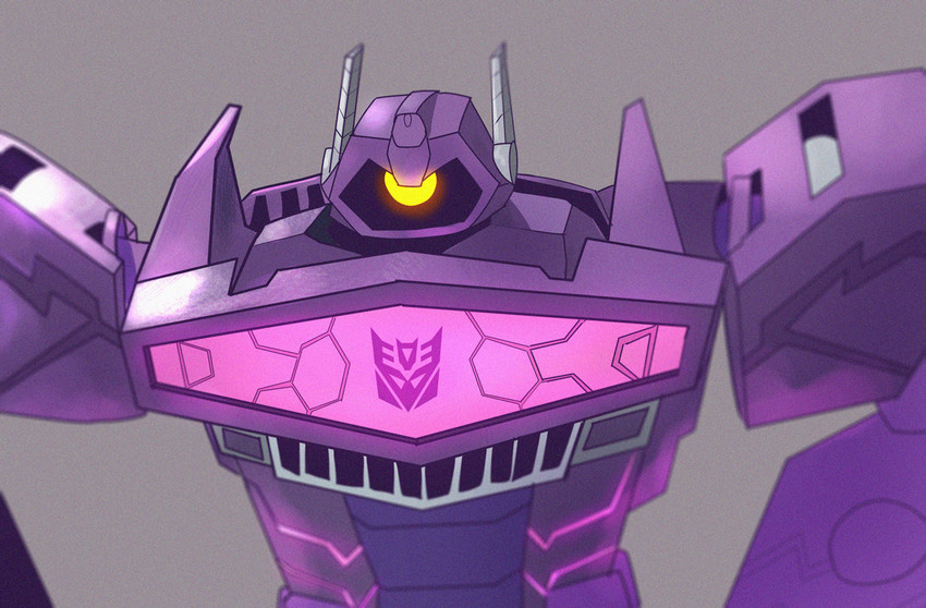 shockwave (transformers and 1 more) drawn by kjara-draws