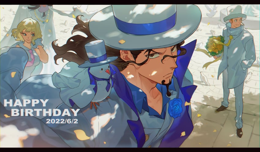 rob lucci, kaku, hattori, stussy, and gismonda (one piece) drawn by qin_(7833198)