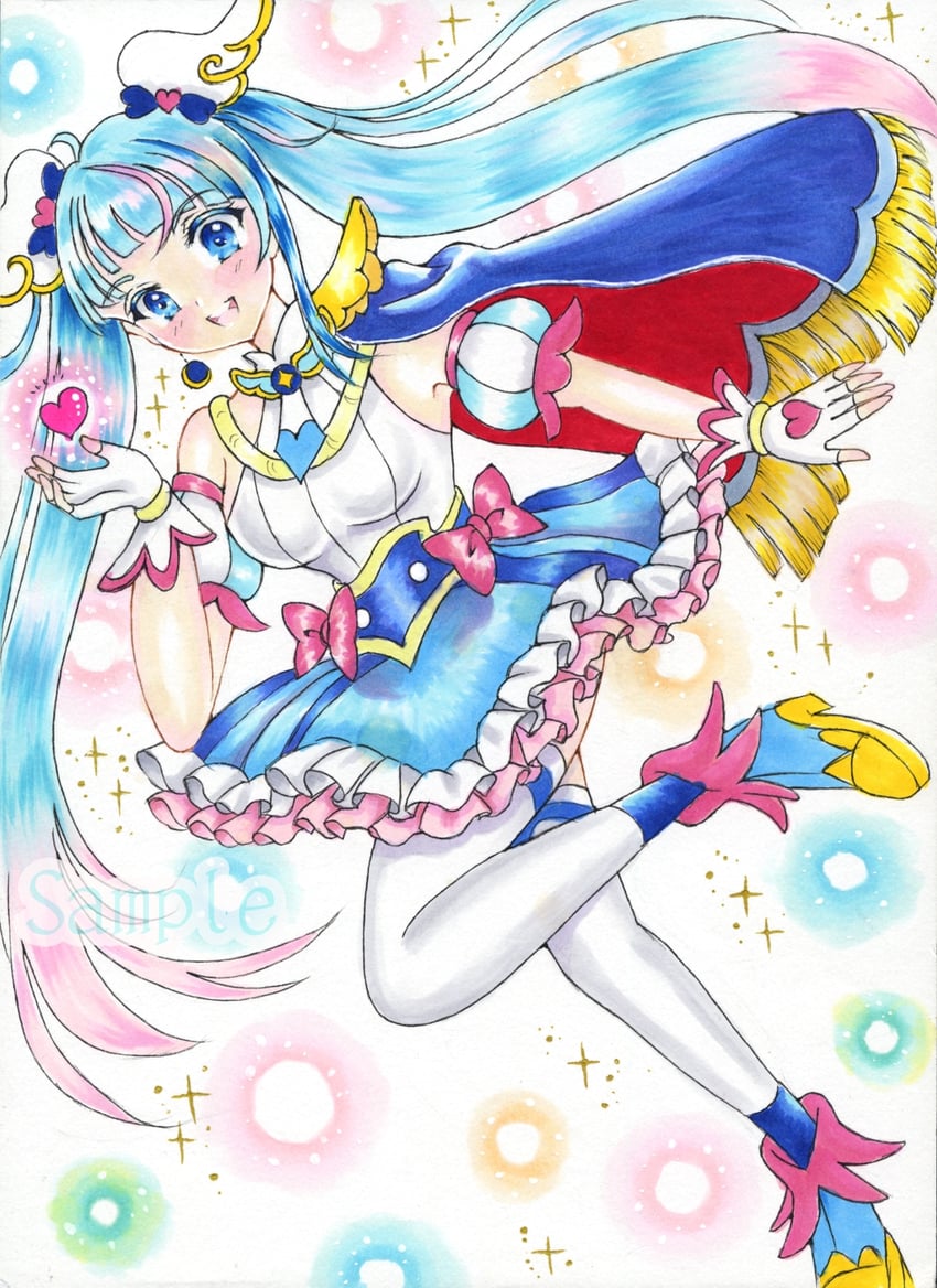 sora harewataru and cure sky (precure and 1 more) drawn by tanpopo_no_hana
