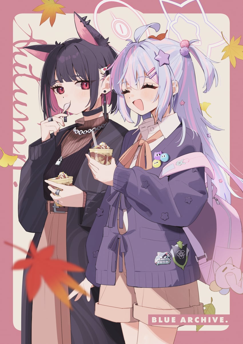 kazusa and reisa (blue archive) drawn by shuca_ca