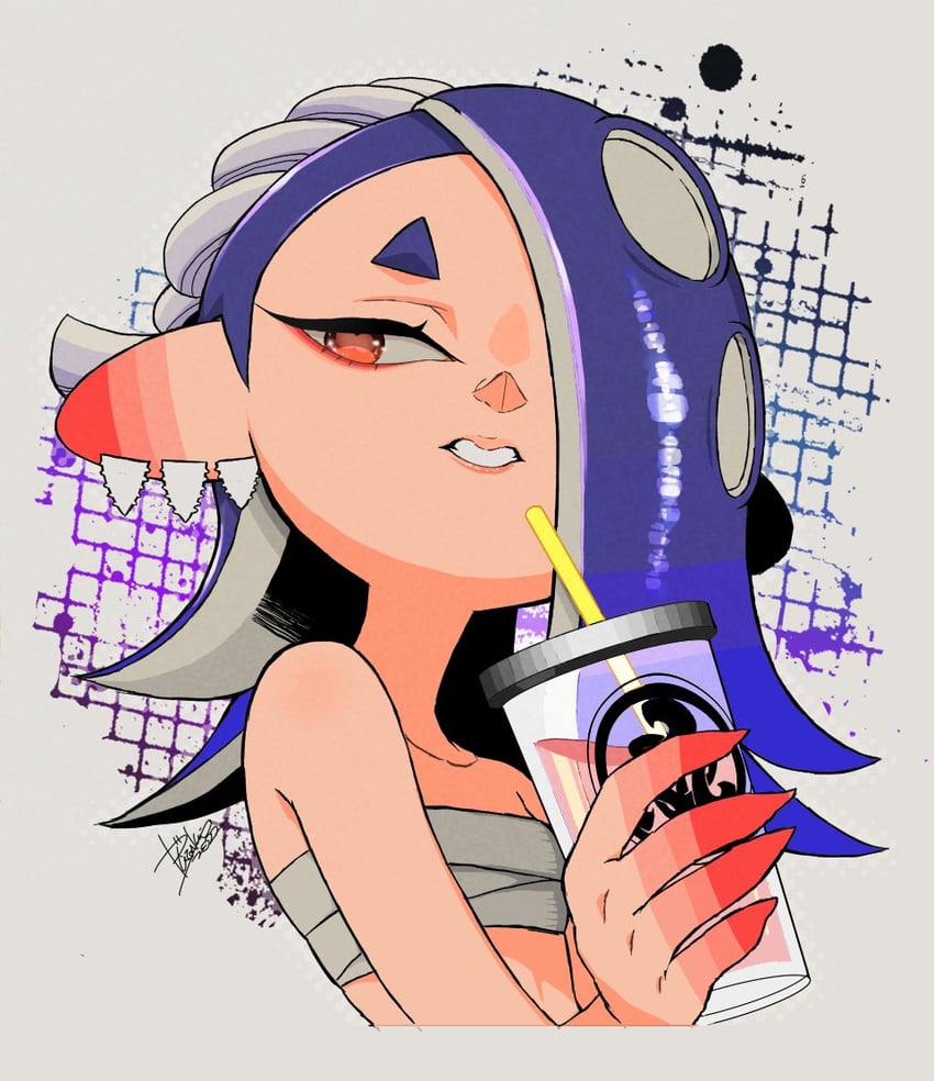 shiver (splatoon and 1 more) drawn by isamu-ki_(yuuki)